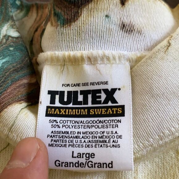 Vintage Tultex Crewneck Tie dye sweatshirt size L amazing unique Like new - Picture 11 of 11